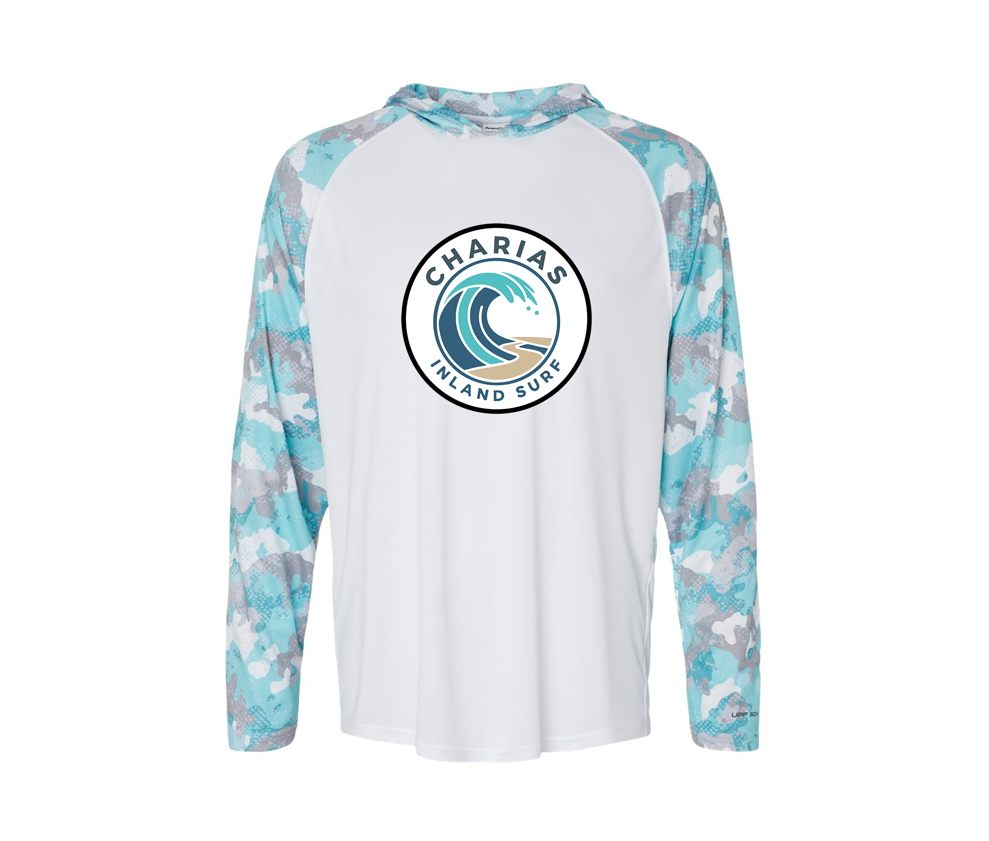 Blue Wave Performance Hooded Long Sleeve