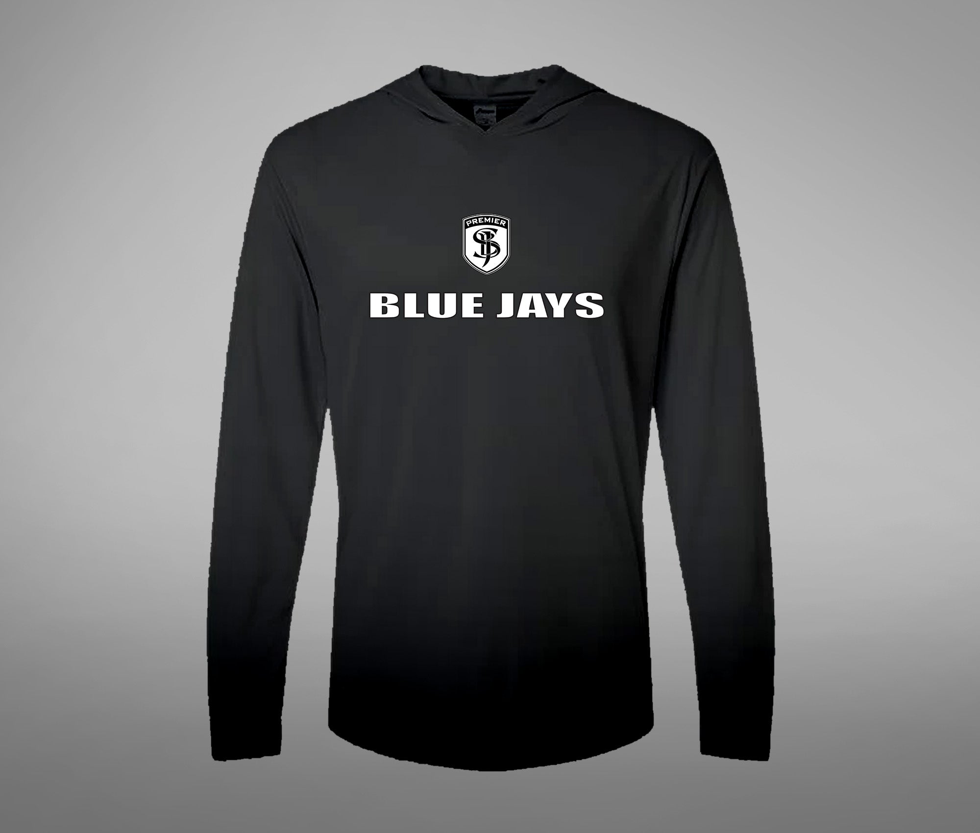 Hooded Performance Long Sleeve Tee (BLUE JAYS)