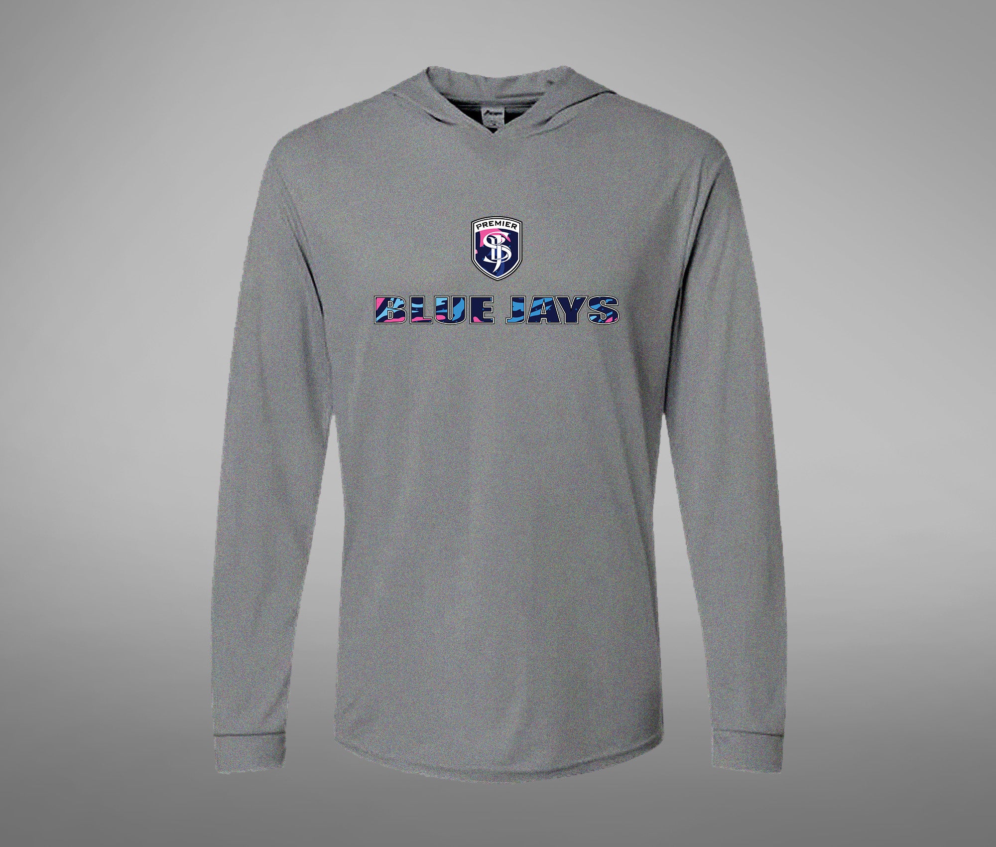 Hooded Performance Long Sleeve Tee (GIRLS BLUE JAYS)