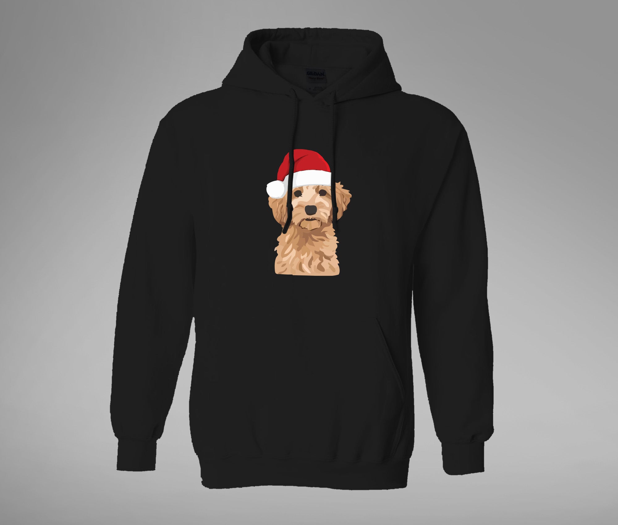 Xmas Brown Dog Hoodie