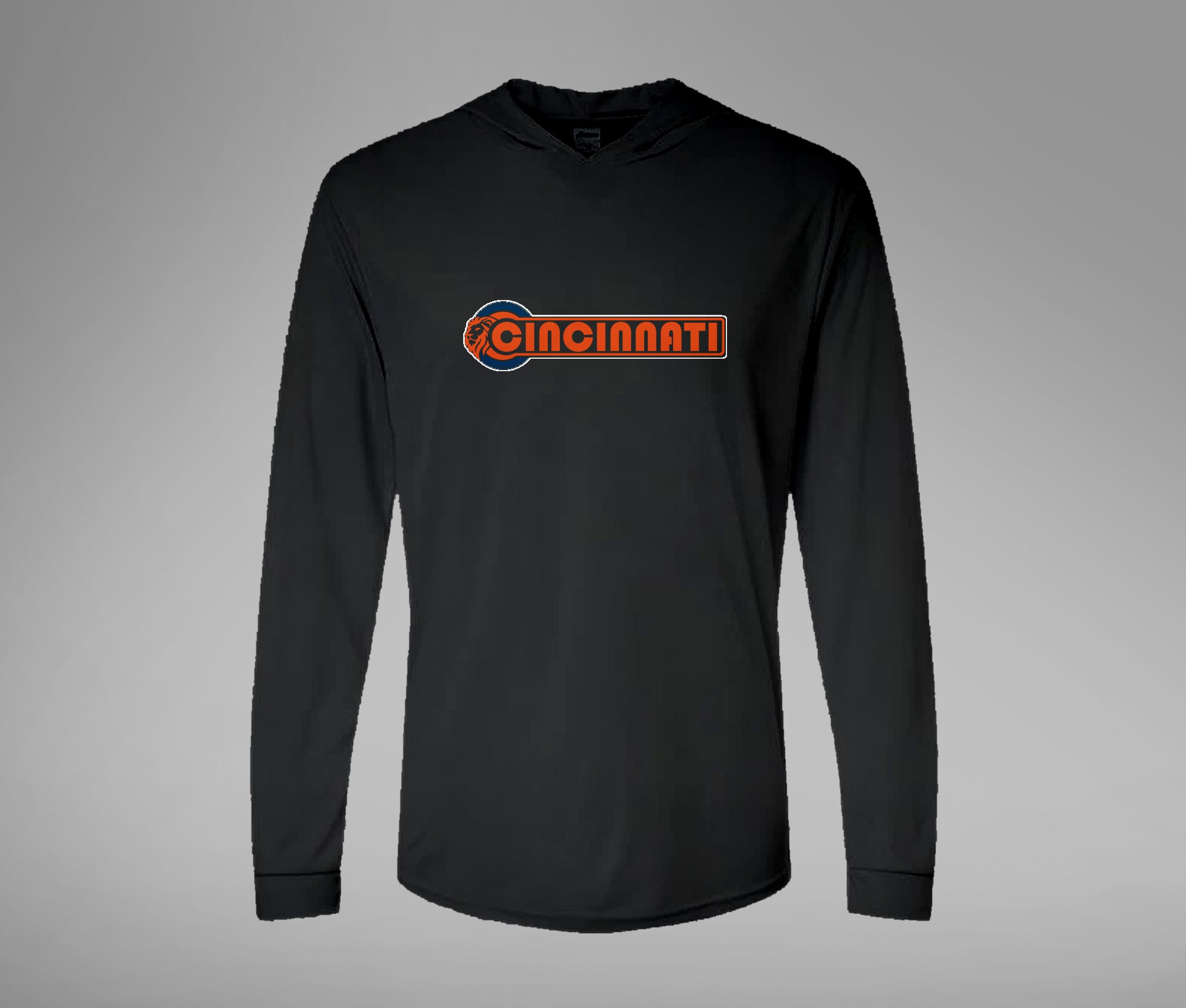 Cincy Lion Hooded Performance L/S