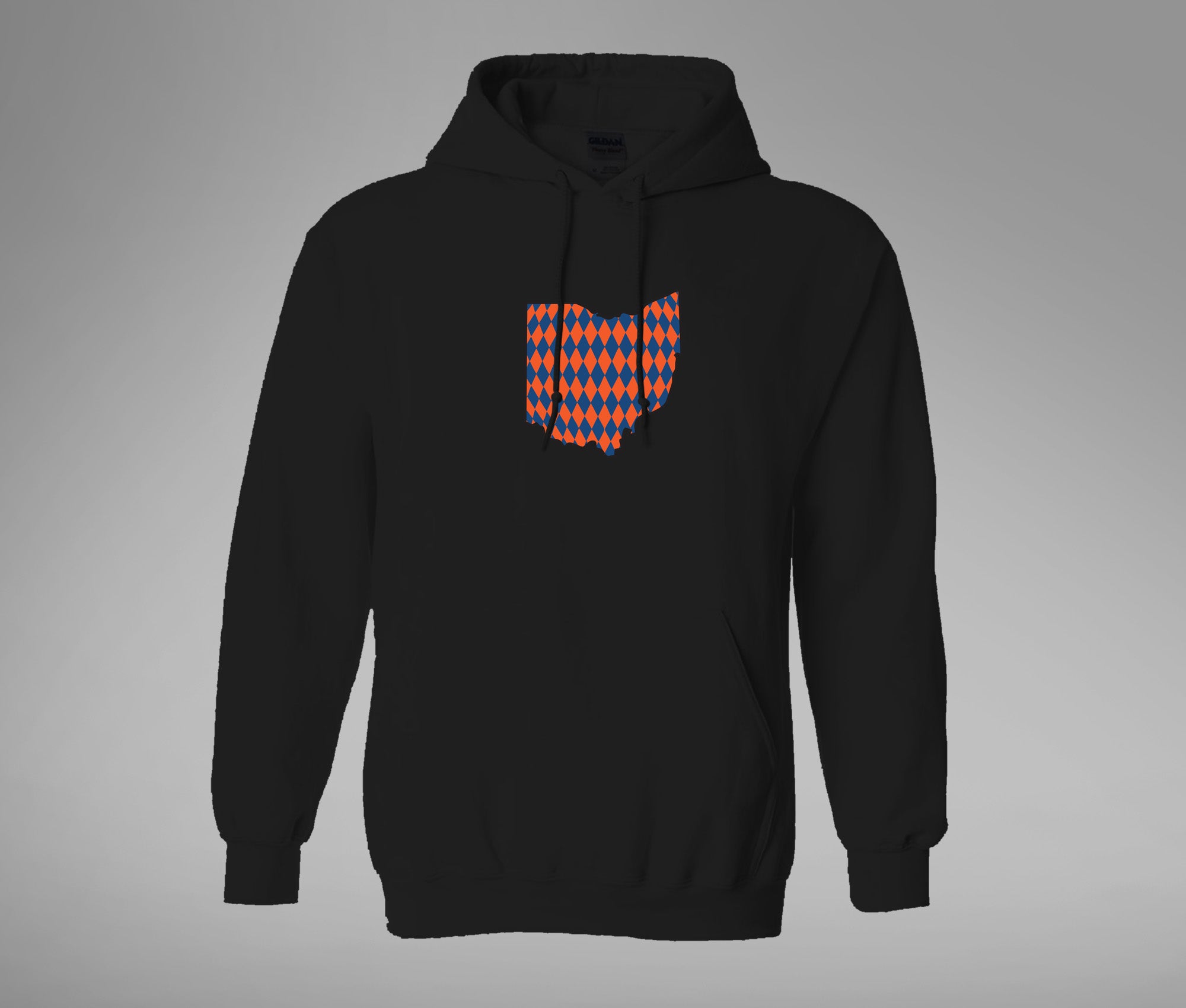 Orange and Blue Ohio Hoodie