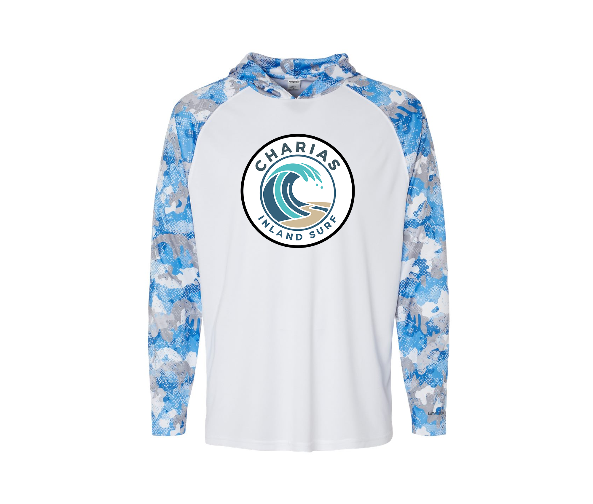 Blue Wave Performance Hooded Long Sleeve