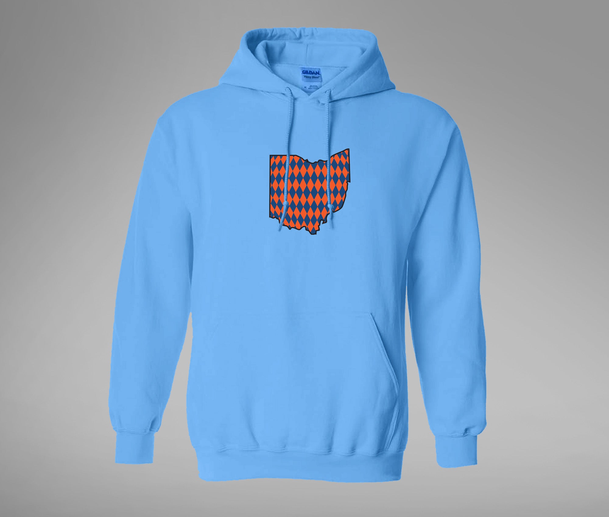 Orange and Blue Ohio Hoodie