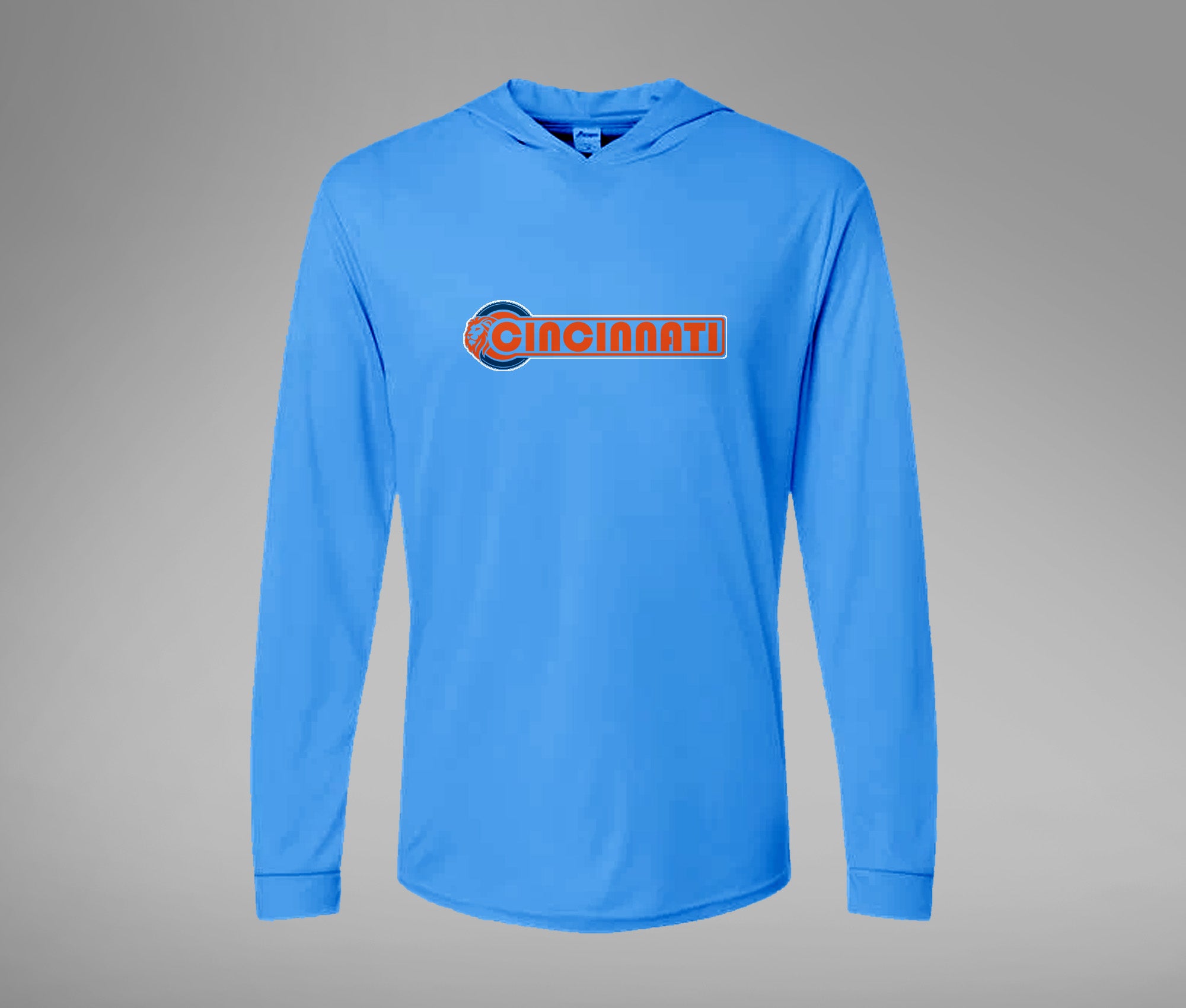 Cincy Lion Hooded Performance L/S
