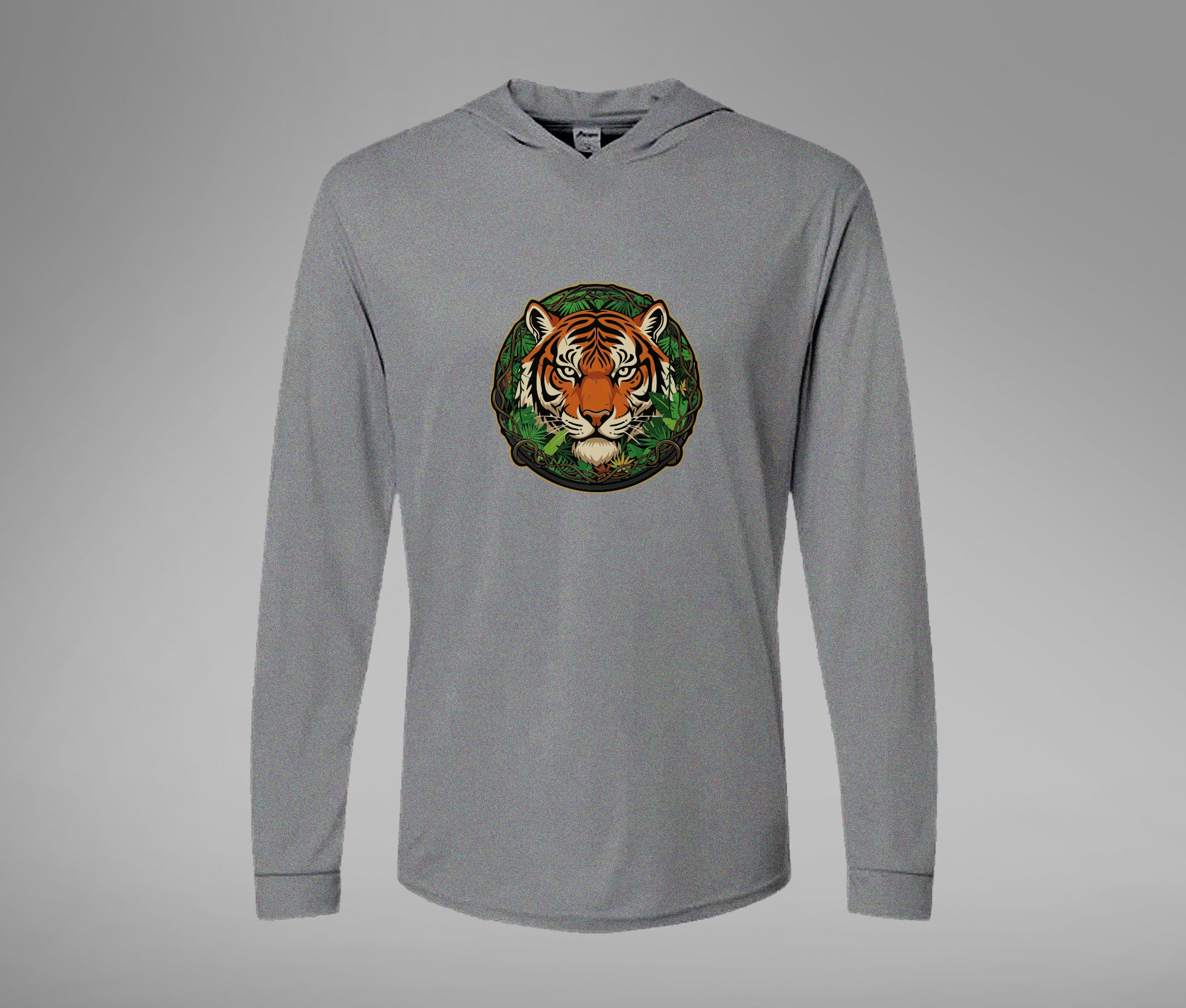 Tiger Hooded Performance Long Sleeve Tee