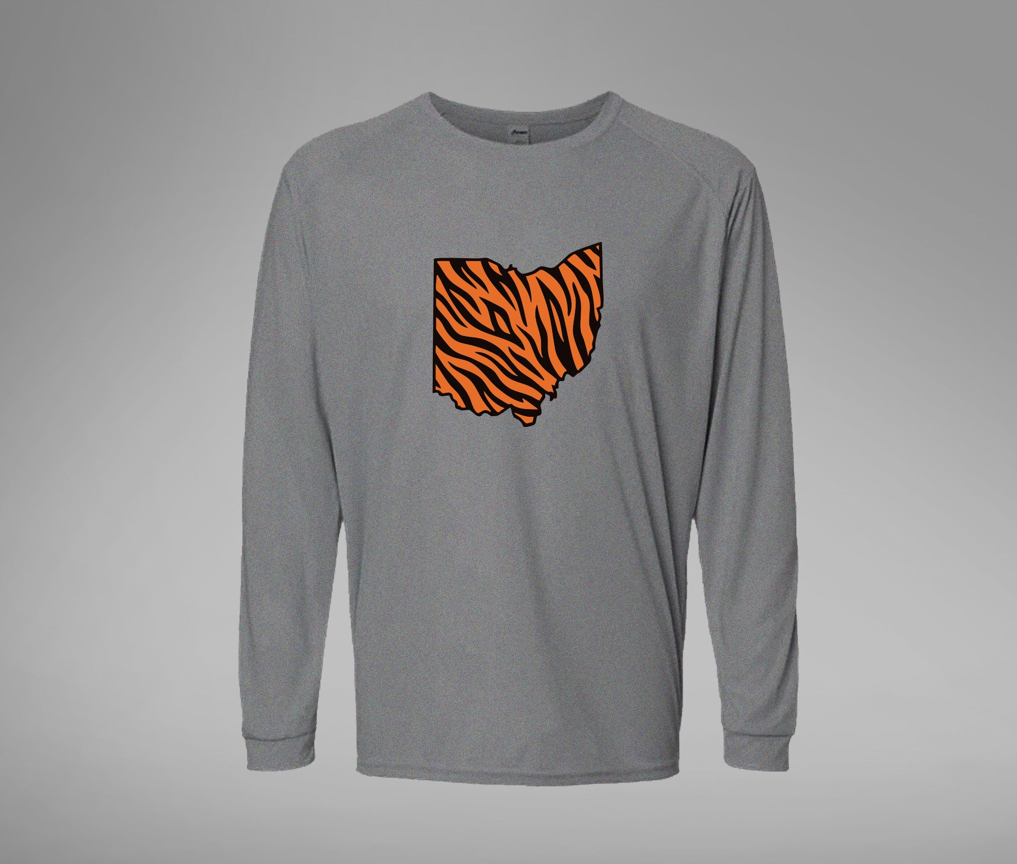 Striped Ohio 50/50 Blend Long Sleeve