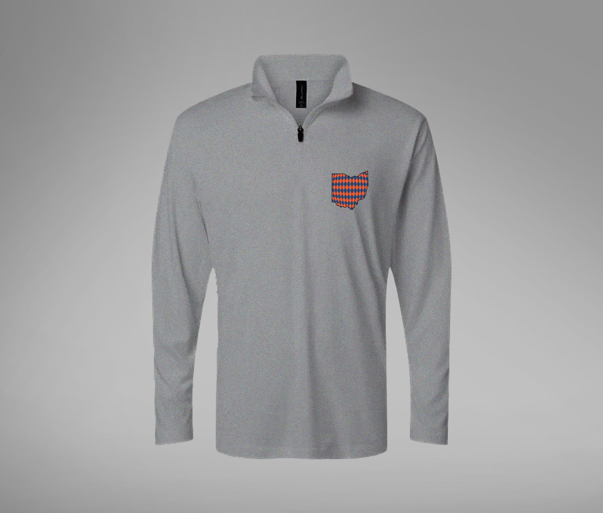 Orange and Blue Ohio Performance Quarter Zip