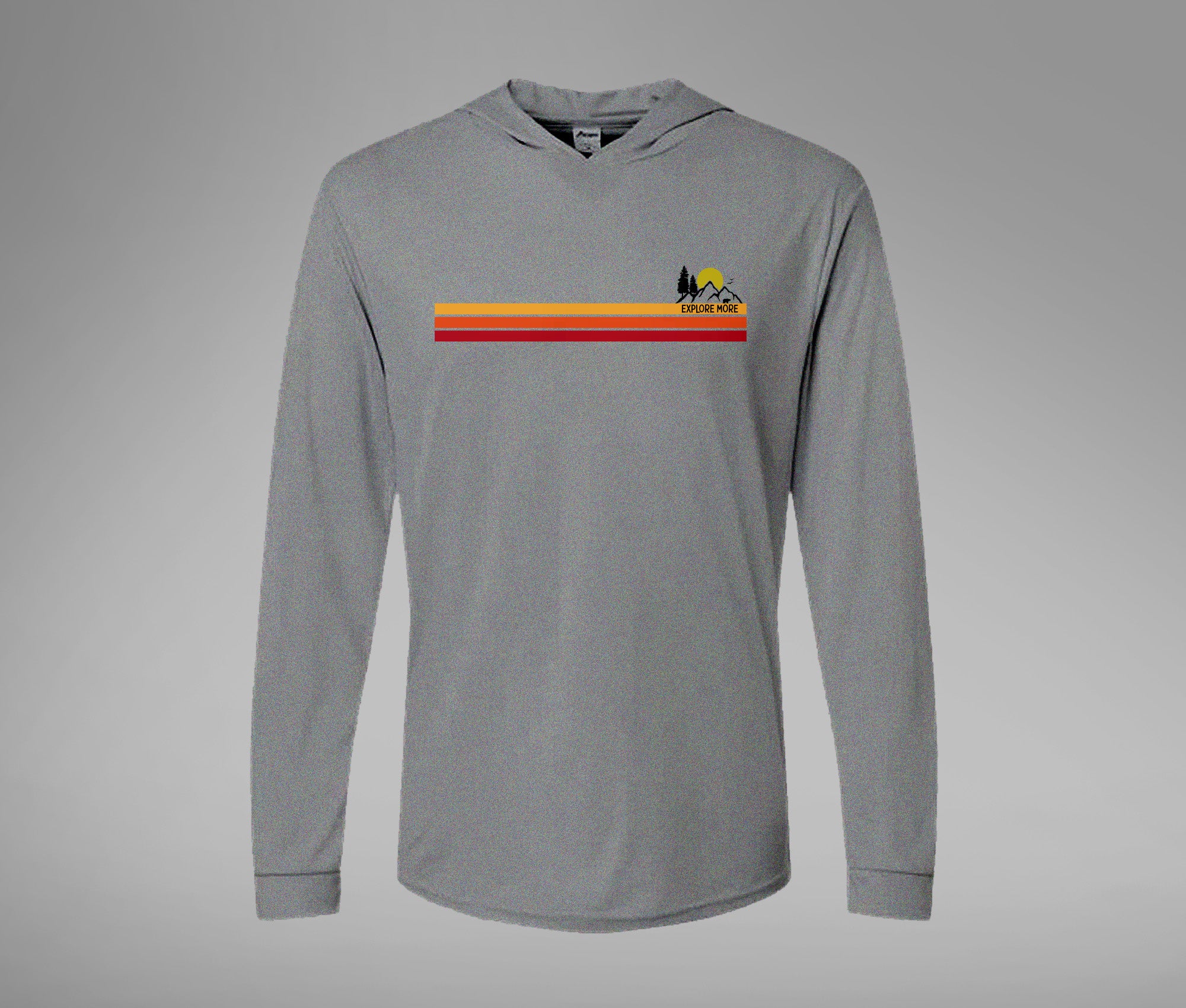 Explore More Stripes Hooded Tee