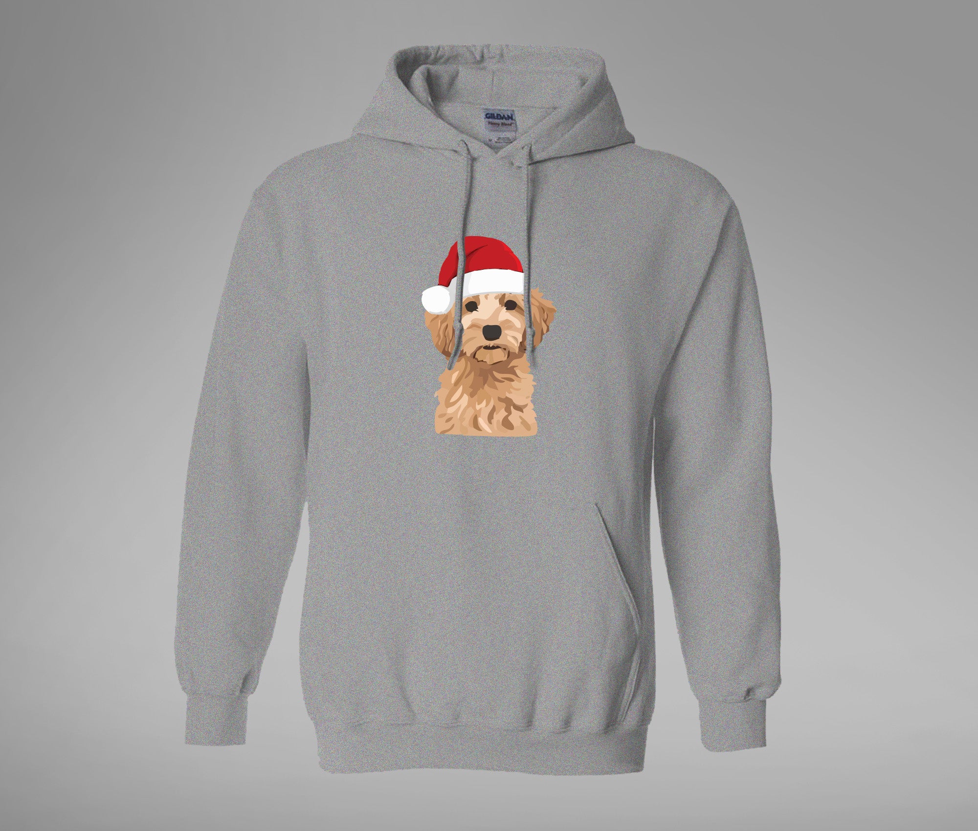 Xmas Brown Dog Hoodie