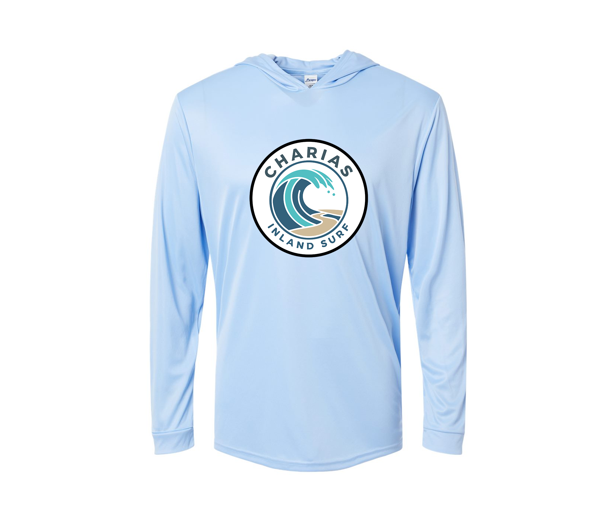 Blue Wave Performance Hooded Long Sleeve