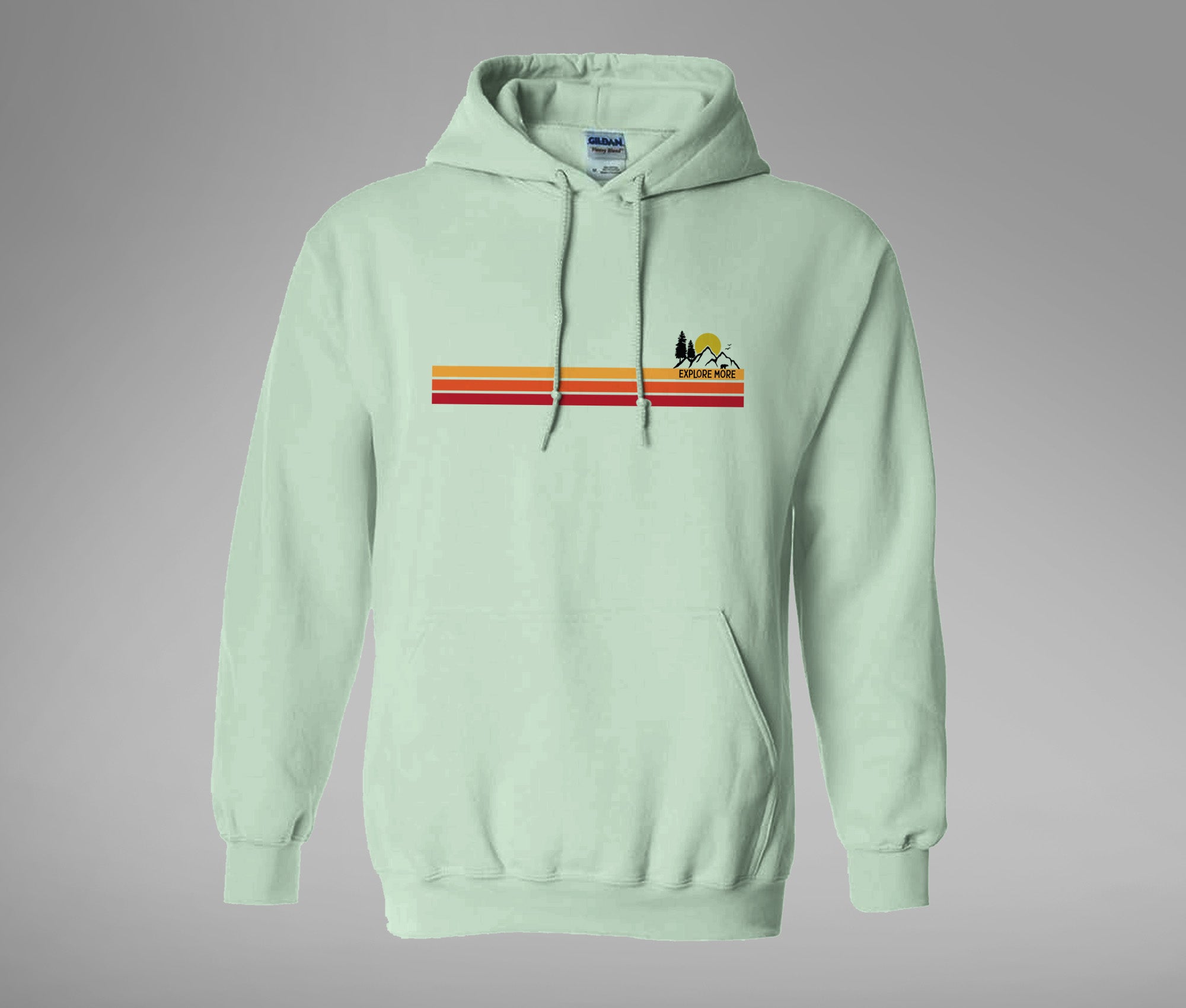 Explore More Striped Hoodie
