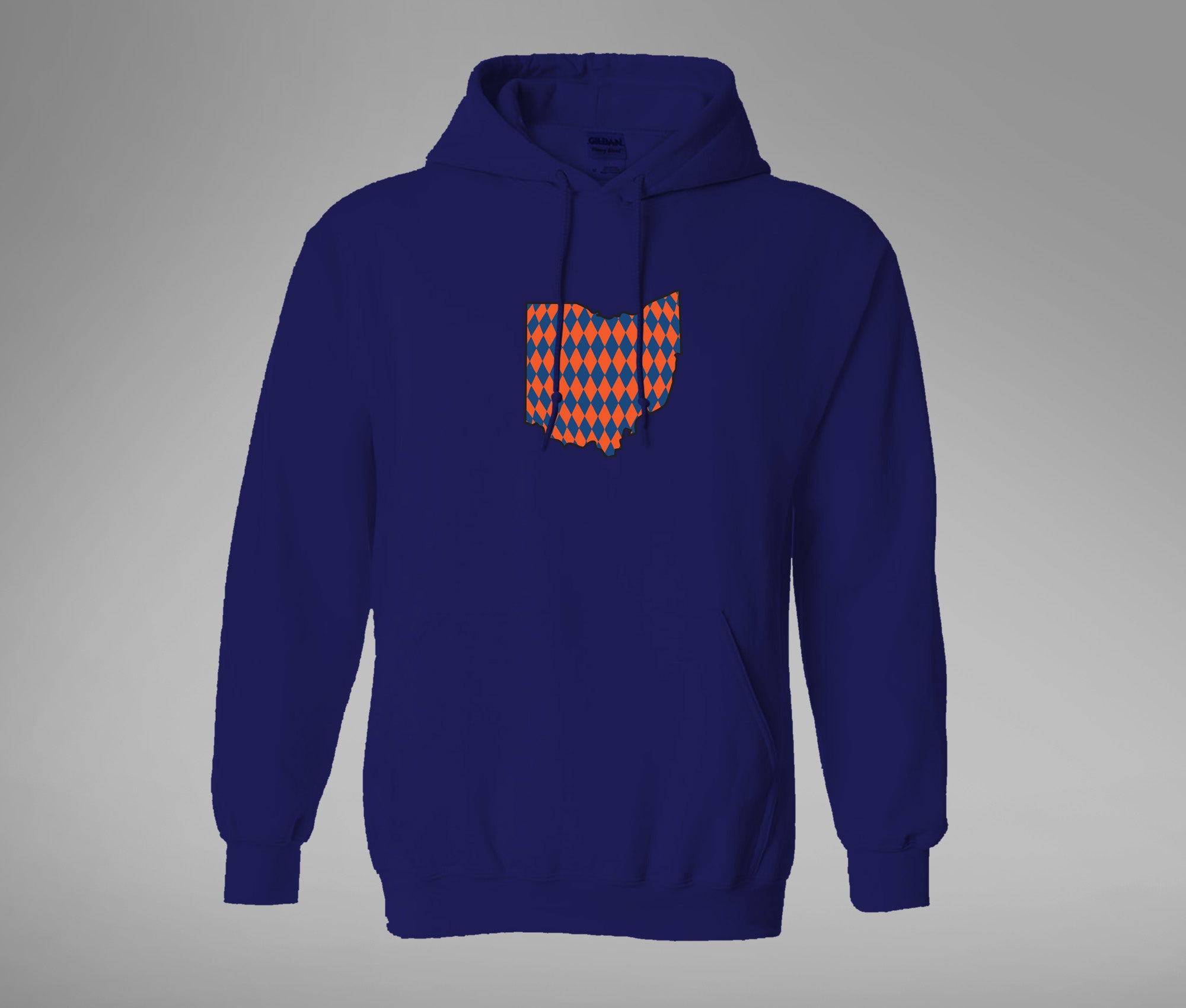 Orange and Blue Ohio Hoodie