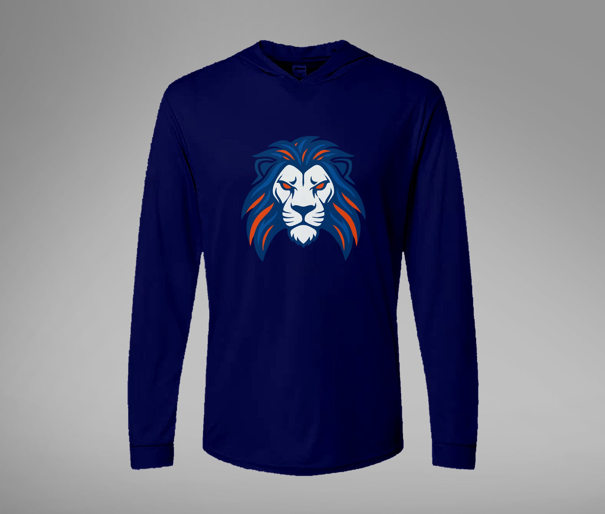 Lion Hooded Performance Long Sleeve Tee