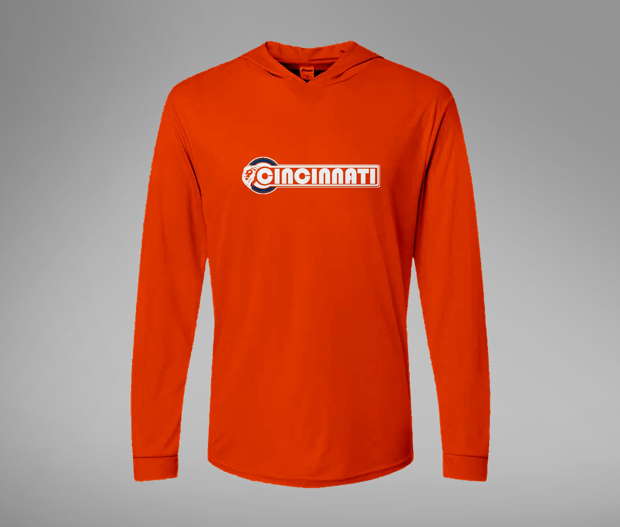 Cincy Lion Hooded Performance L/S