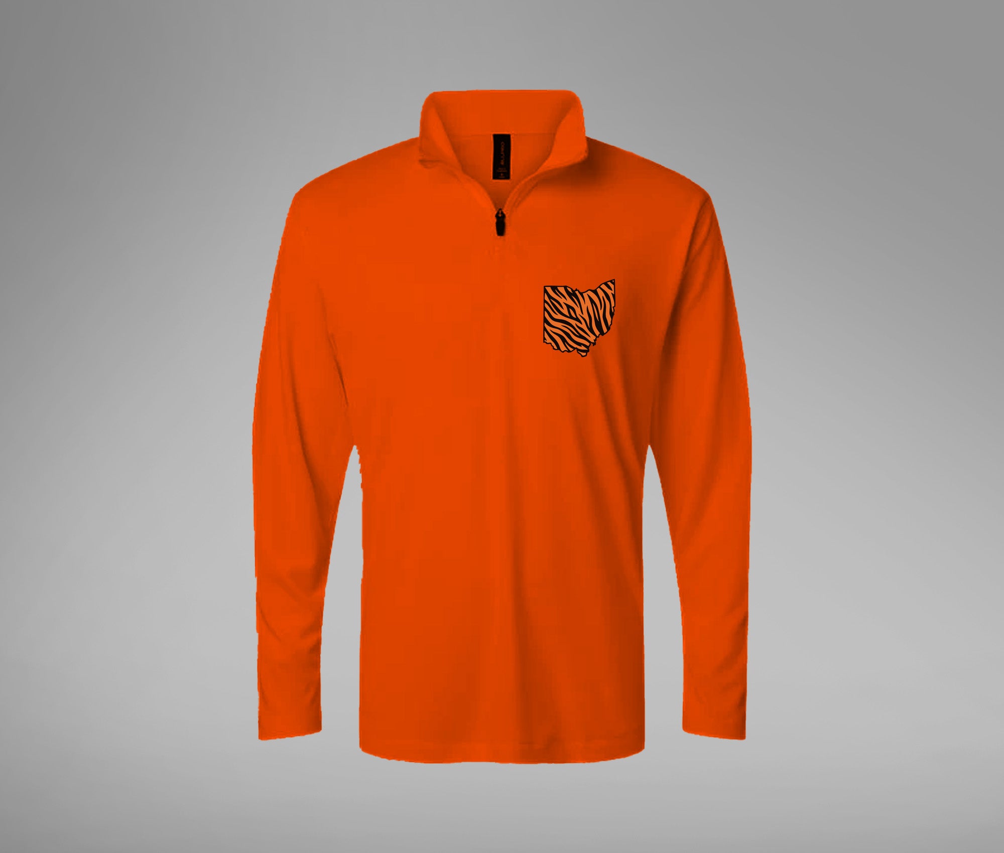 Striped Ohio Performance Quarter Zip