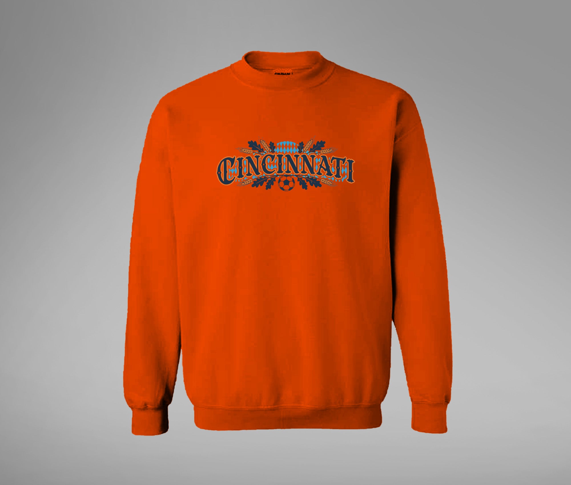 Orange and Blue Cincy Comfy Crew