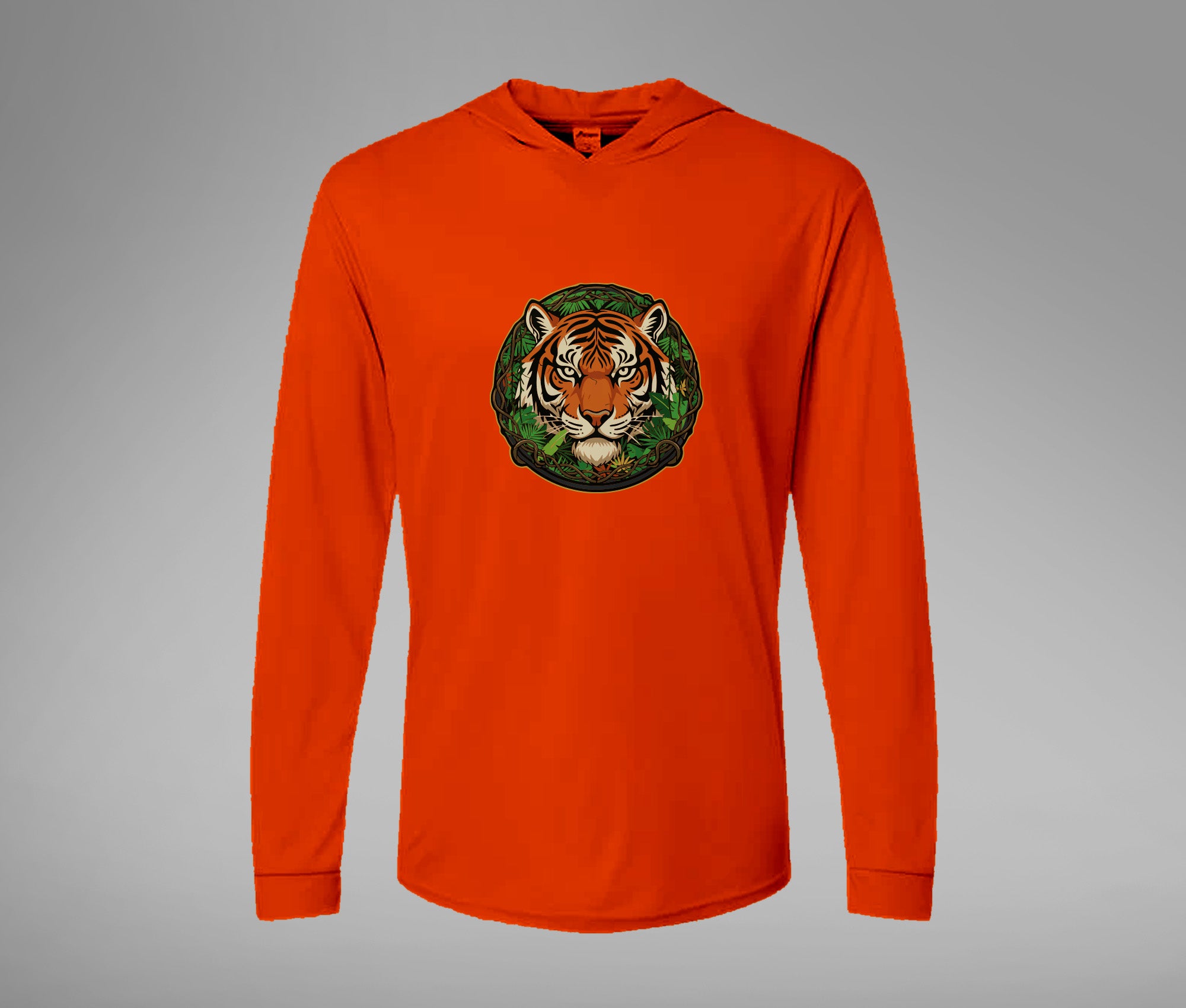 Tiger Hooded Performance Long Sleeve Tee