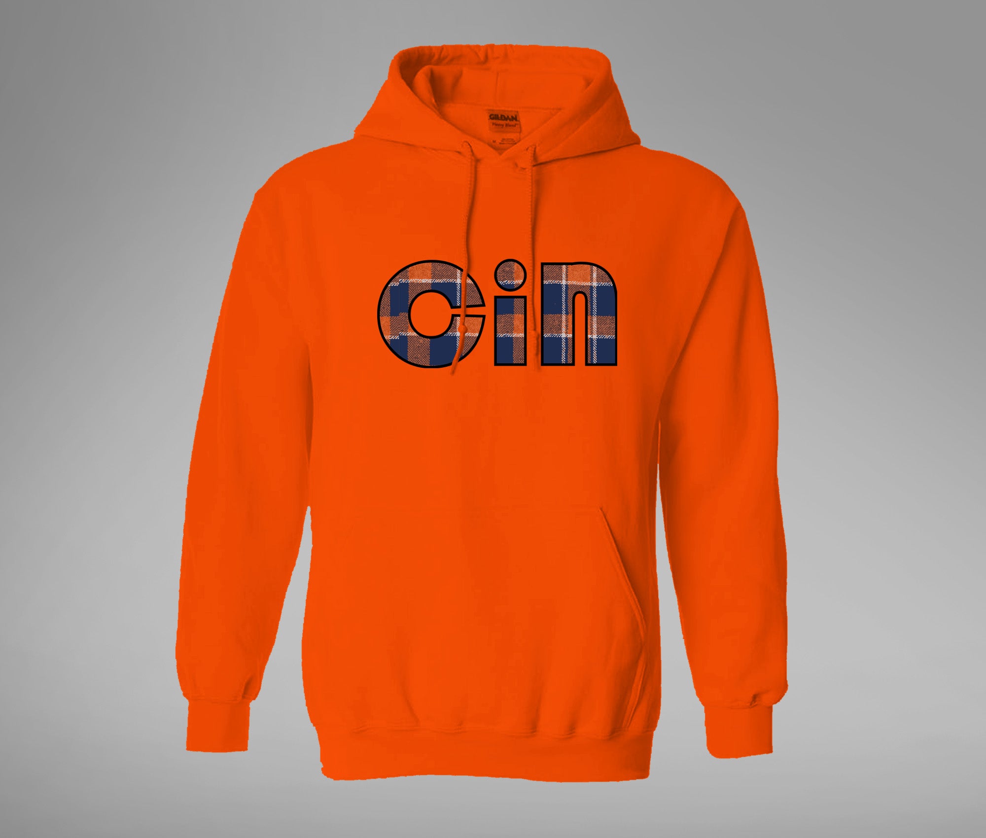 Plaid Cincy Hoodie