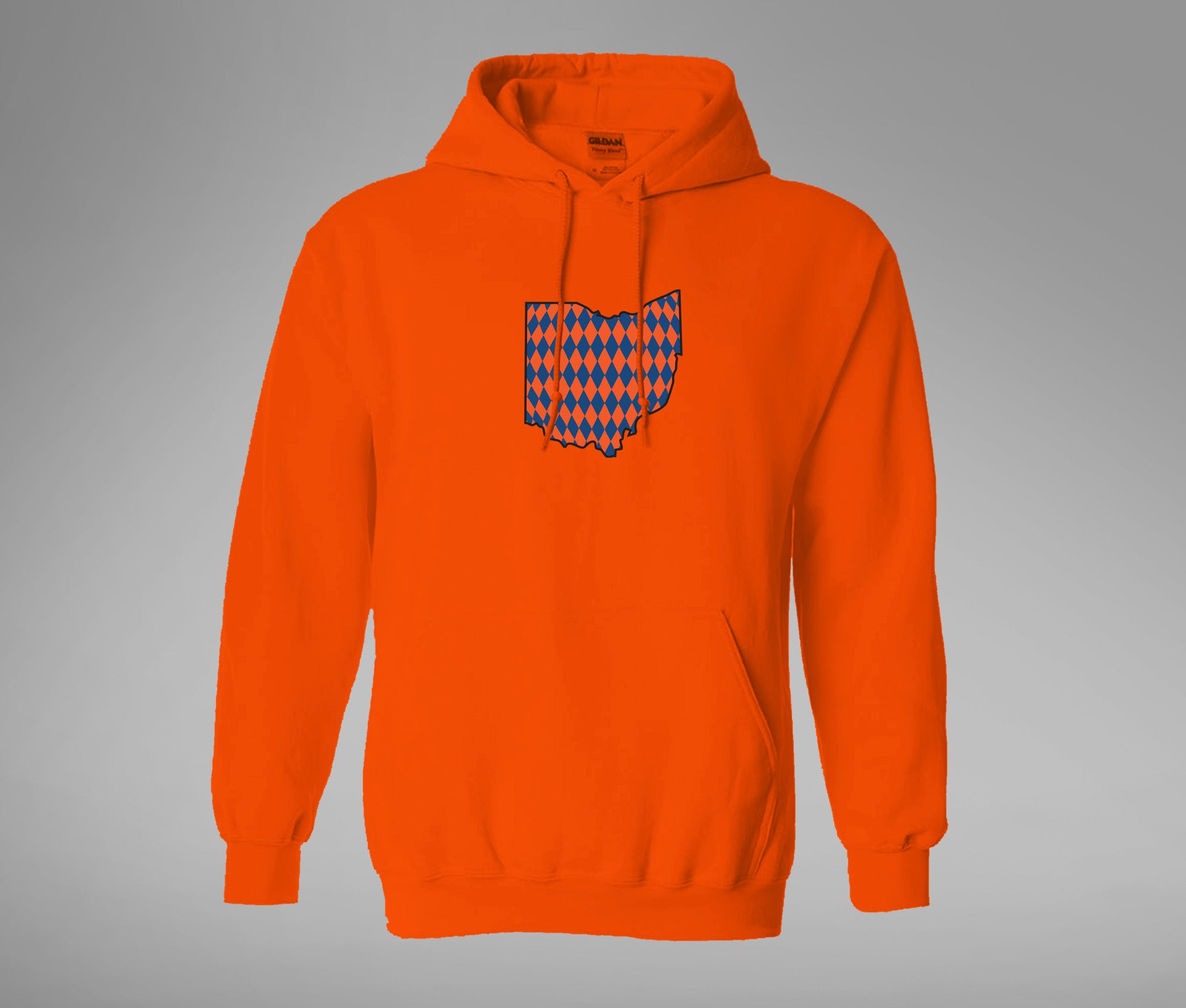 Orange and Blue Ohio Hoodie