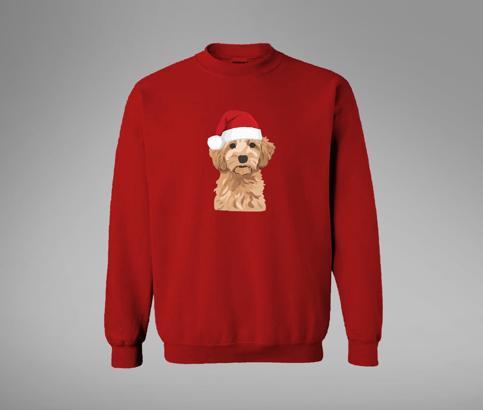 Xmas Brown Dog Comfy Crew