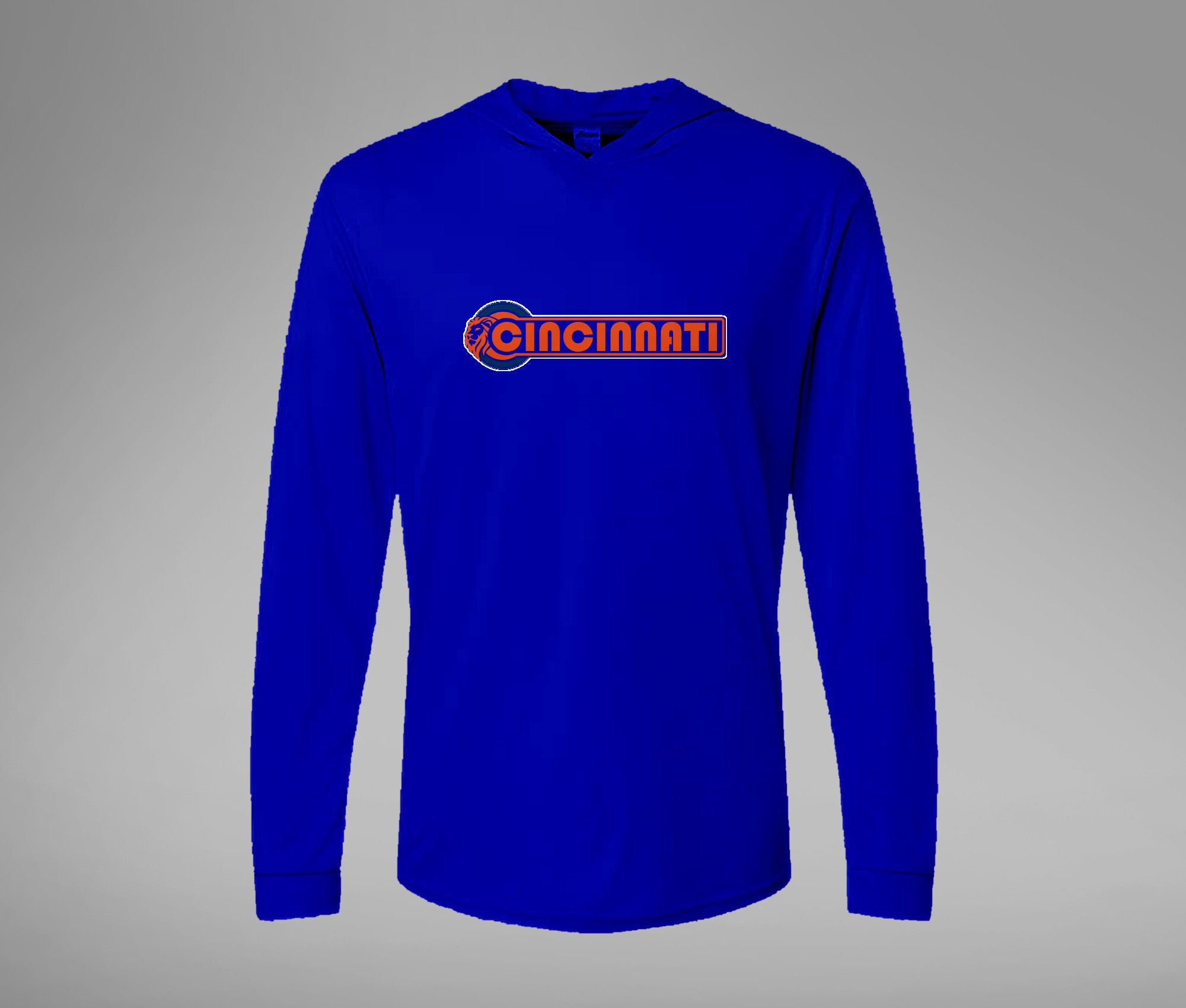Cincy Lion Hooded Performance L/S