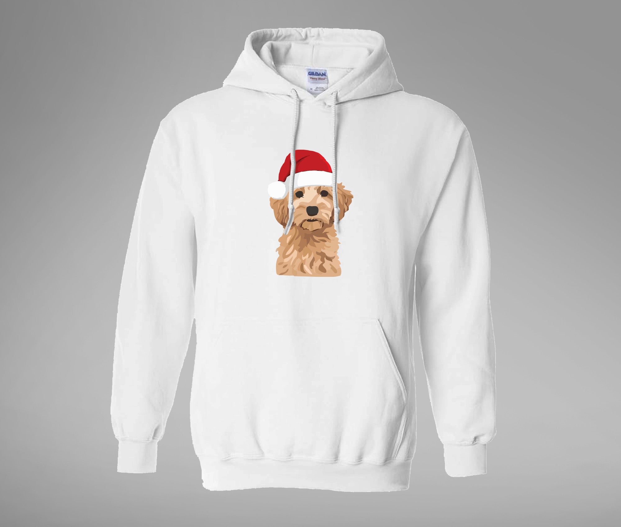 Xmas Brown Dog Hoodie
