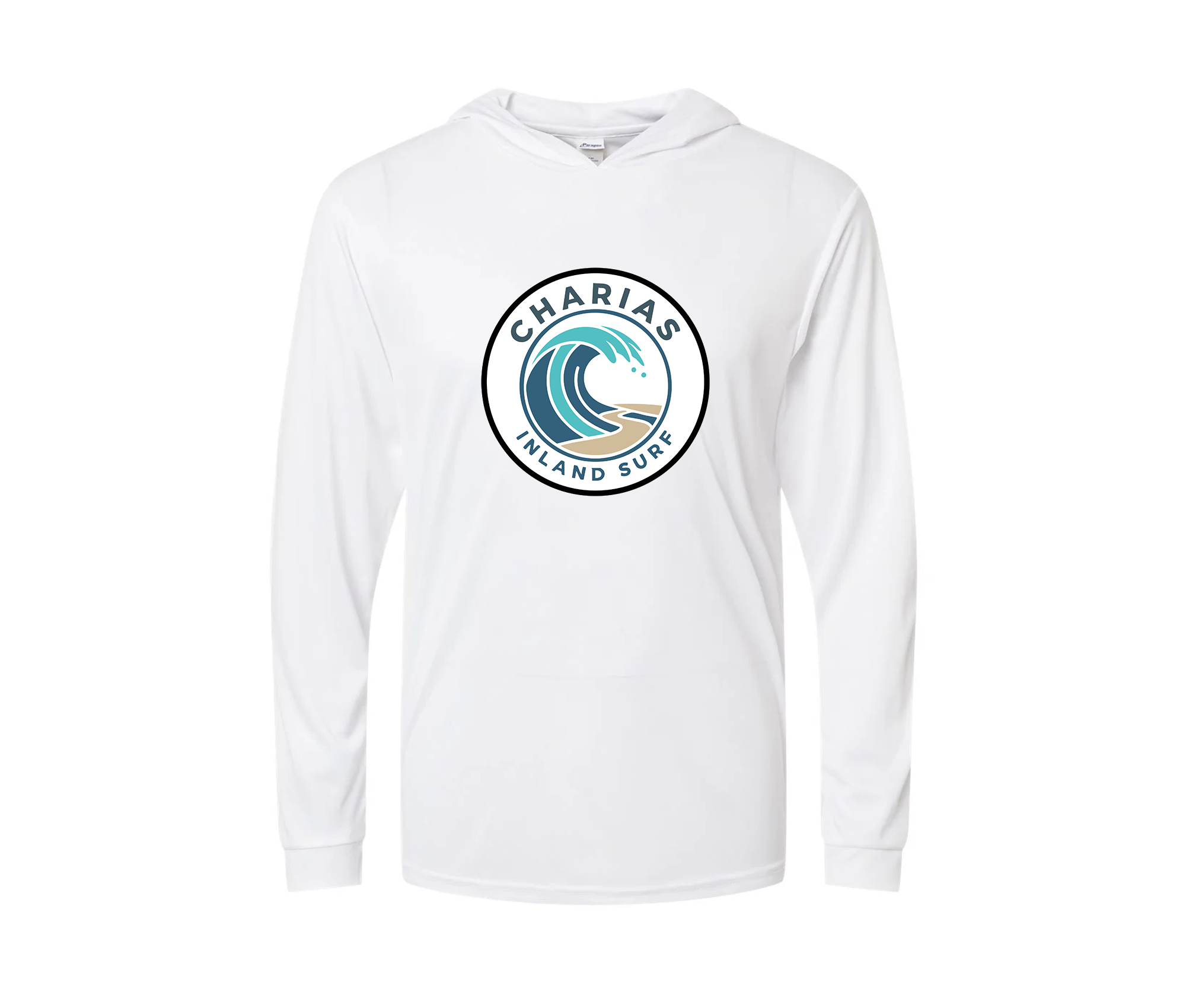 Blue Wave Performance Hooded Long Sleeve
