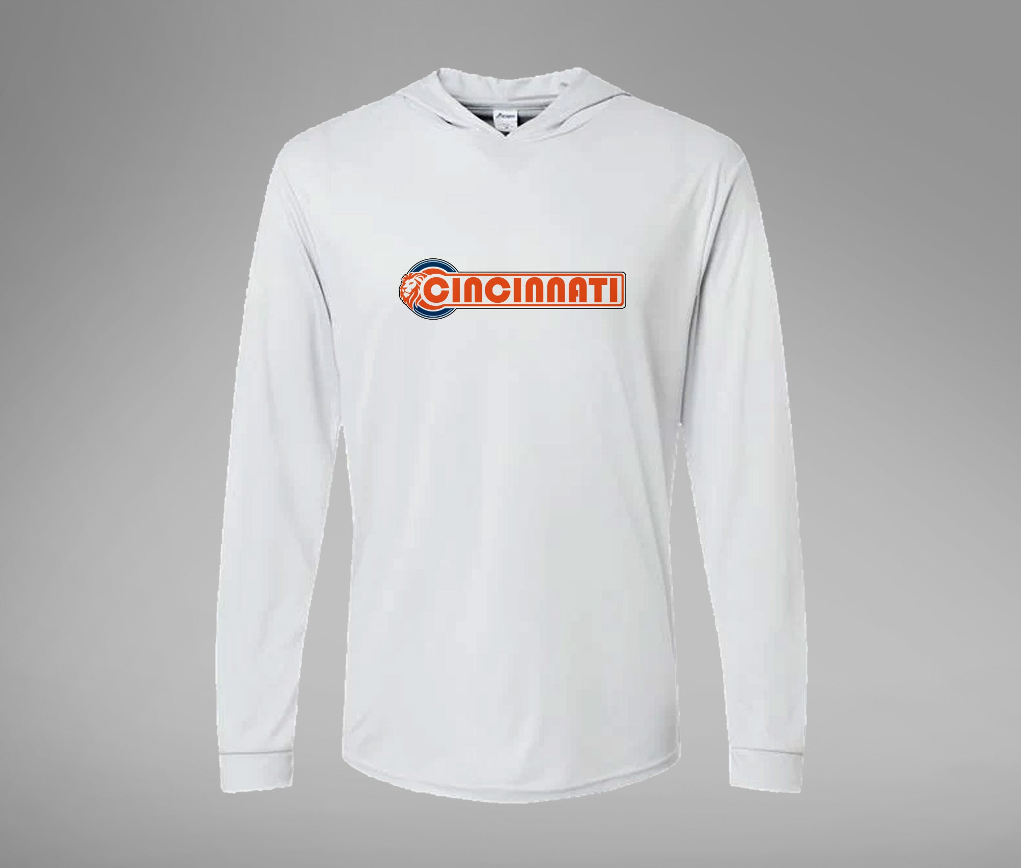 Cincy Lion Hooded Performance L/S