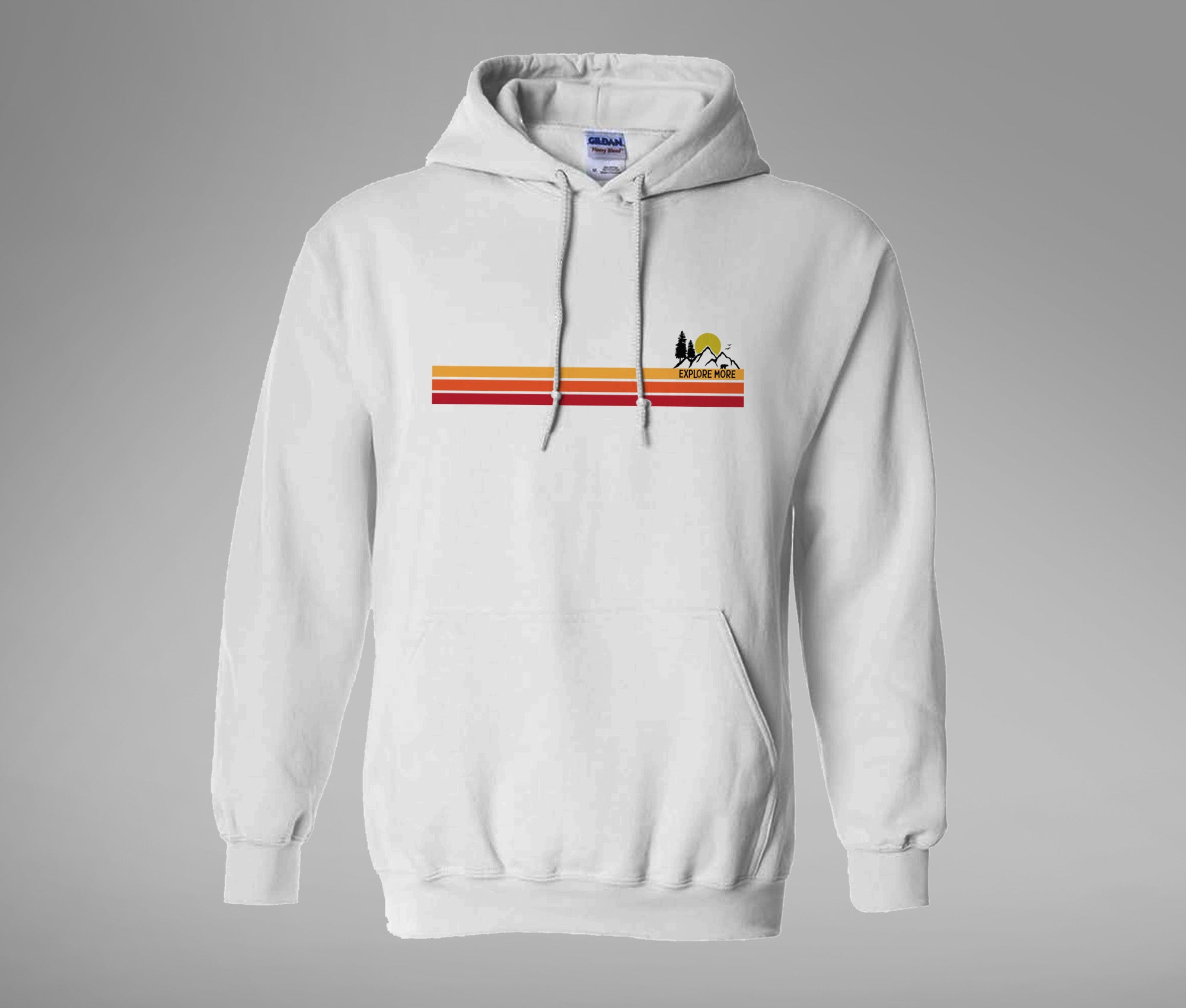 Explore More Striped Hoodie