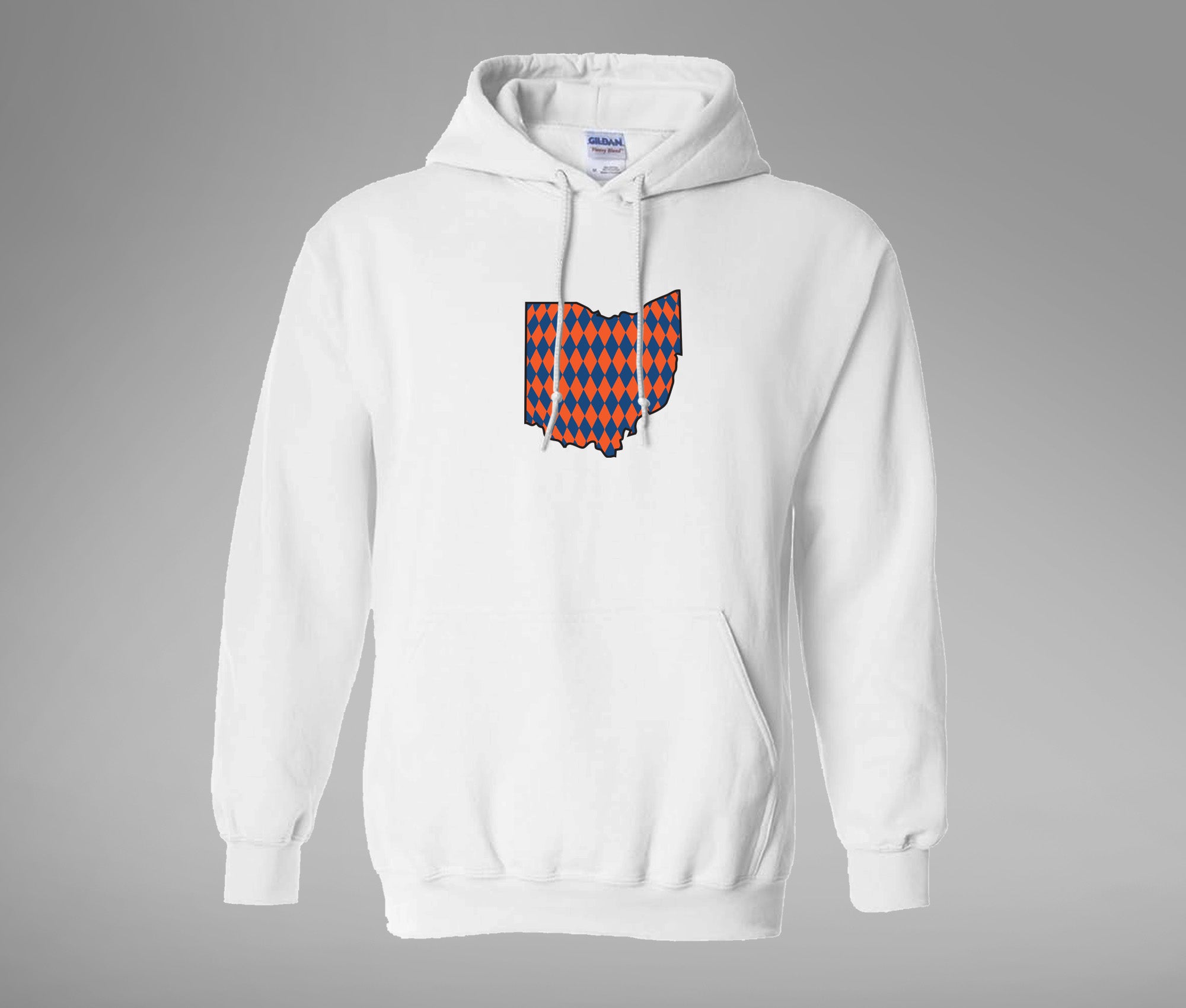 Orange and Blue Ohio Hoodie