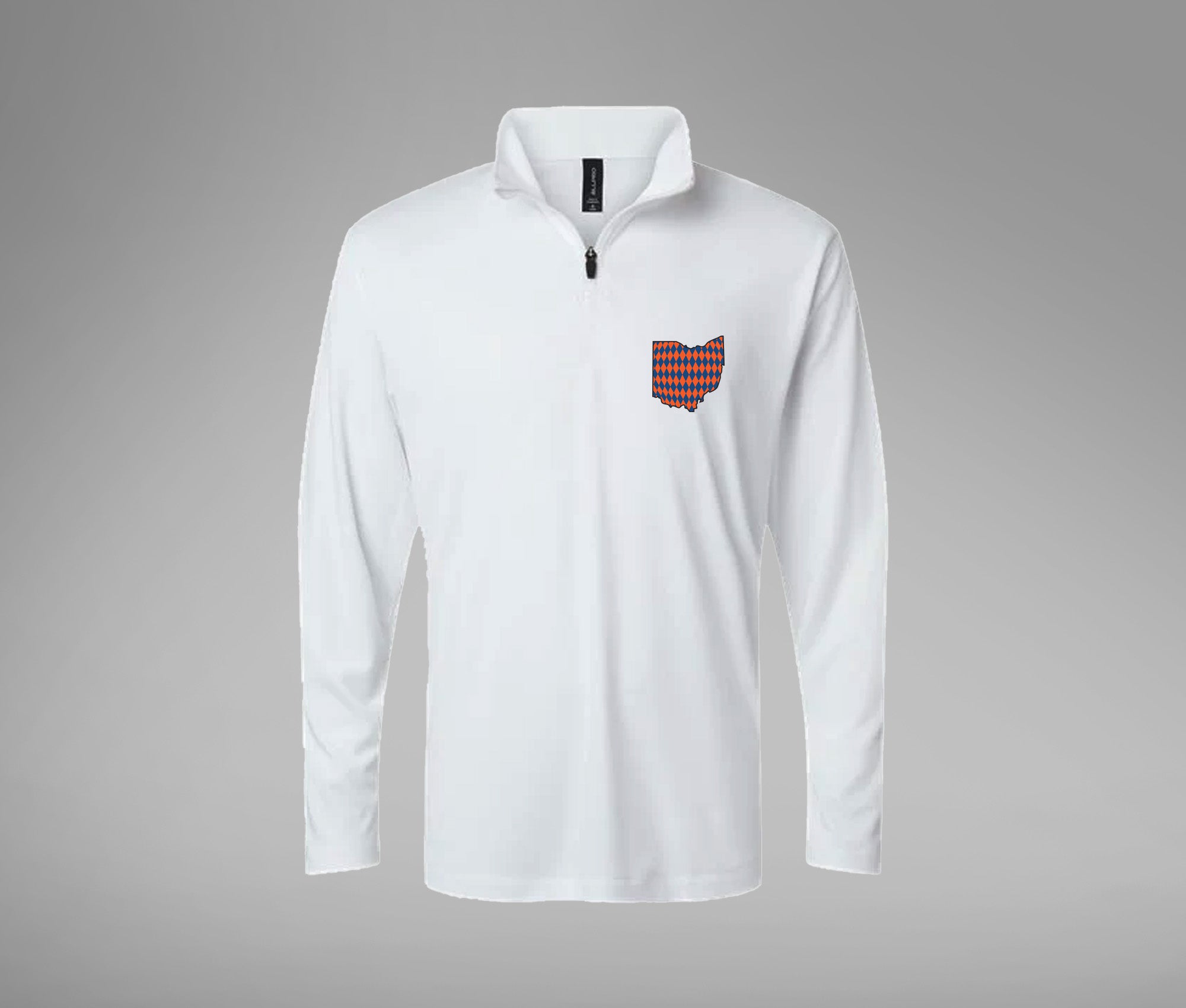 Orange and Blue Ohio Performance Quarter Zip