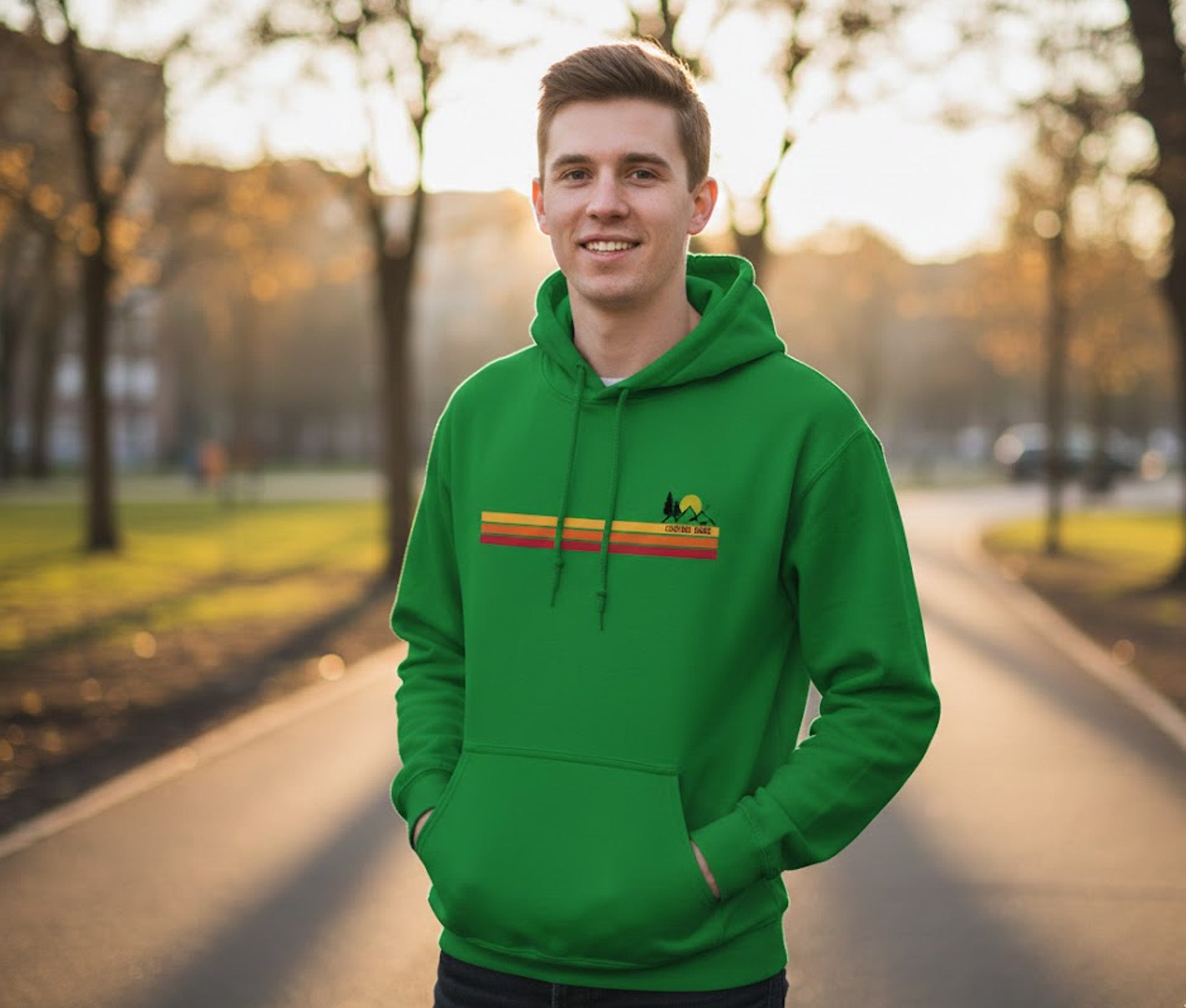 Explore More Striped Hoodie